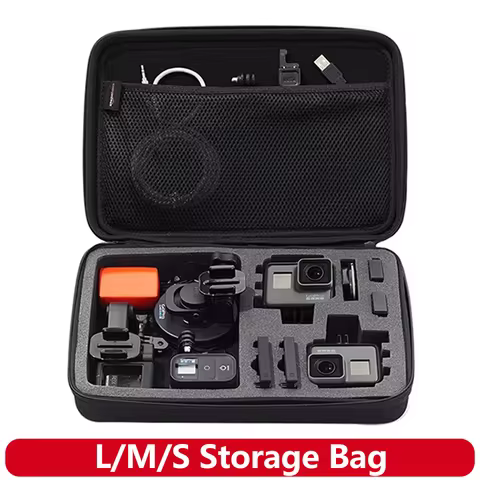 L/M/S Storage Bag Carrying Case For GoPro Hero 13 12 11 10 9 8 7 SJCAM SJ4000 AKASO Insta360 DJI Osm