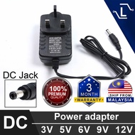[Luminense] UK Plug AC 240V to DC to 12V Power Adapter 3V 5V 6V 9V 12V with DC Jack AC to DC power a