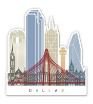 Squiddy Dallas Texas - Vinyl Sticker Decal for Phone, Laptop, Water Bottle (3" high)
