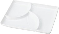 Mino Ware 91-075-101 Miyama Deep Mountain Plate, 3-Divided Dish, Microwave, Dishwasher Safe, Nagomi
