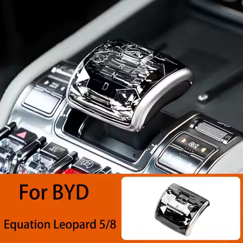 For BYD Equation Leopard 8 Leopard 5 3 Shark6 DENZA B8 B5 Car Crystal Shift Lever Head Cover Interio