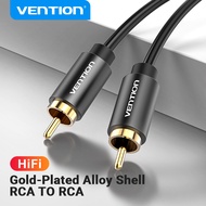 Vention RCA Đường dây âm thanh 1m 1.5m 2m Audio Cable RCA to RCA Male to Male Stereo Video Cable Met