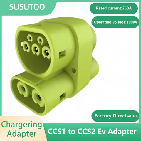250A EV CCS1 to CCS2 Type1 to Type2 Electric Vehicle Charger AC DC Fast Ev Charging Adapter