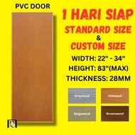 (CUSTOM SIZE) (STANDARD SIZE)  Pintu PVC / Pintu Plastik/ Bilik Tandas / Pintu Tandas/ Plastic Door/ Pintu Bilik Air