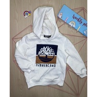 TIMBERLAND Kids White Hoodie SweatShirt / Baju Timberland Kanak-Kanak *Original