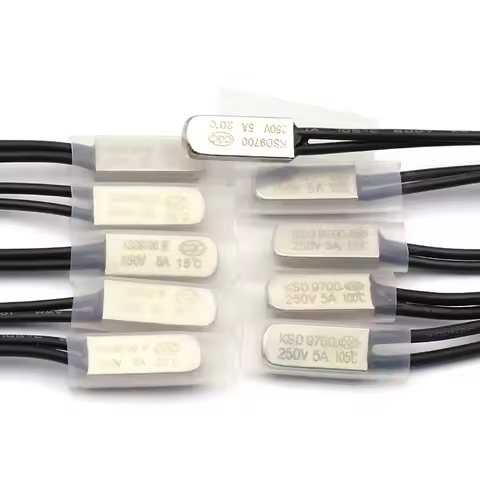 1PCS KSD9700 250V 5A Thermostat Thermal Protector Fuses Temperature Switch Thermal Control 85 90 95 