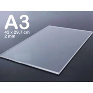 Acrylic A3 Sheet 2mm Acrylic Acrylic 2 mm Clear Transparent