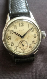 古董 Elgin 依利展 手動上弦小三針腕錶