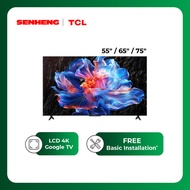 TCL P61K 4K HDR TV AiPQ Processor Metallic Bezel-less 55" / 65" / 75" Television Televisyen