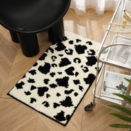 Bathroom Bathroom Absorbent Floor Mats Carpet ins Style Cow Pattern Foot Mats Anti-Slip Floor Mats in Front Door