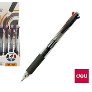 Deli 4-color ballpoint pen Q182 0.7mm