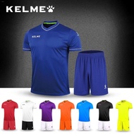 KELME Kelme ชุดชุดฟุตบอลผู้ชายแขนสั้น,ชุดฟุตบอลชุดทีมชุดเครื่องแบบ Latihan Sepak Bola