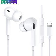 CCLCC สำหรับหูฟังไอโฟนที่มีสายเชื่อมไฟสเตอริโอหูฟังในหูสามารถใส่ได้กับ Iphone 14 13 12/SE/11 /Xr/xs/