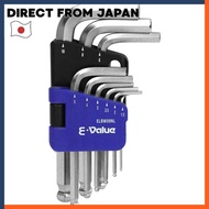 E-Value Ballpoint Hex Key Set 9-Piece