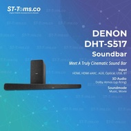 Denon DHT-S517 DHTS-517 Soundbar with Dolby Atmos & Wireless Subwoofer