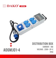 กล่องปลั๊กกระจายไฟ DAKO 16A 2P+E กันน้ำ IP44 A06MJ01-4