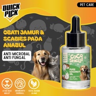 VCO CAT FUNGUS HAIR LOSS QUICKPICK (FREE SALMON OIL) Pure Coconut Oil Anti Scabies Extra Virgin Coco