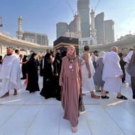 Ghamama - Mecca Abaya Set French Khimar | Umrah Hajj Abaya | Umrah Gamis set Khimar