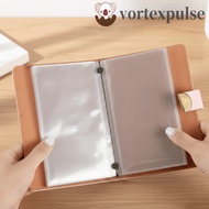 VORTEXPULSE Savings Challenge Binder, PU Multi Pockets Fixed Deposit Book, Easy Vintage Waterproof P