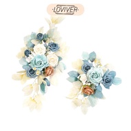 LOVIVER 2 Pieces Wedding Arch Flowers Arch Artificial Floral Arrangements Ornament with