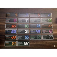 🔥2026🔥F1[Buy2Free1] F1 stickers Formula 1 driver's name and team f1 sticker decals🔥🔥