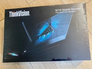 (全新未開封) 聯想 Lenovo ThinkVision M14t 14吋 全高清 Touch 👆 IPS USB-C 便攜 觸控 電腦螢幕 黑色 62A3UAR1WW 香港行貨 Premier上門保養