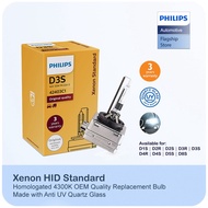 Philips Xenon Standard HID OEM Grade Replacement Bulbs ( D1S D2R D3S D4R D4S D5S D8S | 4200K Warm Wh