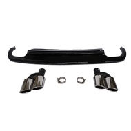 S5 diffuser with tailpipe fit for Audi A5 Ordinary Edition Refit to Audi A5 S line rear bumper diffuser 2012 2013 2014 2