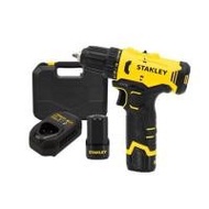 สว่านกระแทกไร้สาย (พร้อมแบตเตอรี่) STANLEY SCH10D2K-B1 12 โวลต์ (1240158)