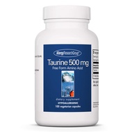 Allergy Research Group Taurine 500mg Supplement - Cardiovascular Support, Free Form Amino Acid, Pure