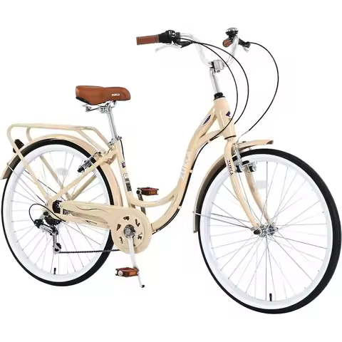 7-Speed 24/26 Women's Beach Cruiser Bike with Hybrid Features