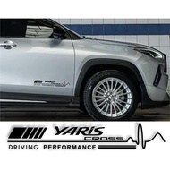 TOYOTA Sticker Yaris Cross 2023TOYOTA Yaris Cross Car Accessories