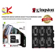 KINGSTON SDCS2 / SDCS3 CANVAS SELECT PLUS MICRO SD CARD WITH ANDROID A1 PERFORMANCE CLASS WITH 512GB