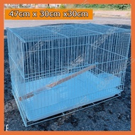 LỒNG NUÔI CHIM CẢNH LỒNG NUÔI CHIM NHỎ MÀU TRẮNG SIZE 45x30x30