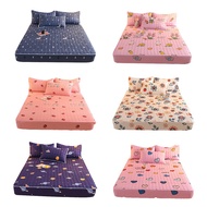 Quilted sheets Mattress Topper Cotton Fabric Mattress Protector Thicken Fitted Bedsheet bedsheet Single Queen King Size