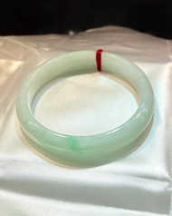 冰種 天然翡翠 緬甸 A玉 玉鐲 • 芙蓉飄花翡翠福鐲