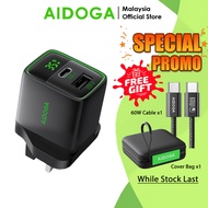 AIDOGA CH-517 35W Charger PD35W Fast Charging Charger Adapter UK Wall Charger Aidoga Charger Adaptor