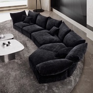 Petal Sofa: Italian minimalist fabric curved sofa, suitable for various sizes of homes, new model, u
