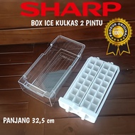RAK ICE MAKER &amp; BOX ICE STORAGE KULKAS SHARP 2 PINTU PANJANG 32,5cm