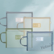 【hot sale】 ❣✕☁ C12 Transparent Mesh Storage Bag Examination Paper Textbook Classification Package Student Stationery Supplies