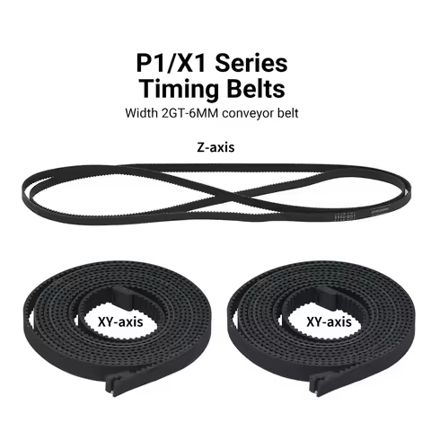 Belt For Bamboo lab X1 X1S P1P P1S X Y Z-axis Synchronous Belt Fiberglass Rubber 1142mm 1442mm for X