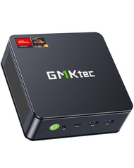 GMKtec Mini PC Ryzen 6600H, M6 Gaming Desktop Computer Preinstalled Windows 11 Pro Dual NIC LAN 2.5G