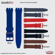 Swatch Rubber Silicone watch Strap 16mm 17mm 19mm 20mm Sport watch Strap