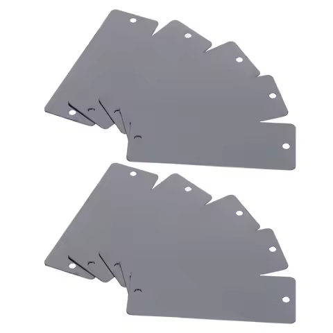 10pcs Stainless Steel Name Plate 70X25Mm Blank Metal Tags For Engraving Diy Industrial Machinery Sig