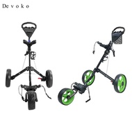 [Devoko] Foldable Lightweight Golf Cart Lightweight Accessories Golf Bag Pull Cart Push Pull Golf Ca