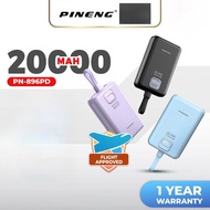 [NEW] Pineng PN-896PD 22.5W 20000mAh Portable Powerbank w/ Detachable Fast Charge Cables PN896