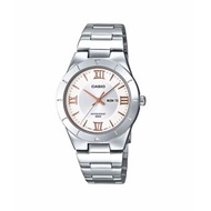 Casio นาฬิกาข้อมือผู้หญิง สายสแตนเลส รุ่น LTP-1410D-7A - Silver/White  รับประกันศูนย์ 1 ปี   ของแท้