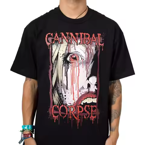 Hot Cannibal Corpse Graphic Cotton T-shirt Unisex Summer Short Sleeve Fashion Brand Tee Luxury Casua