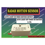 Motion Sensor Radar Wave For downlite/spot light/track light