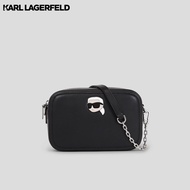 KARL LAGERFELD - K/IKONIK PIN LEATHER CAMERA BAG 240W3085 กระเป๋าสะพาย